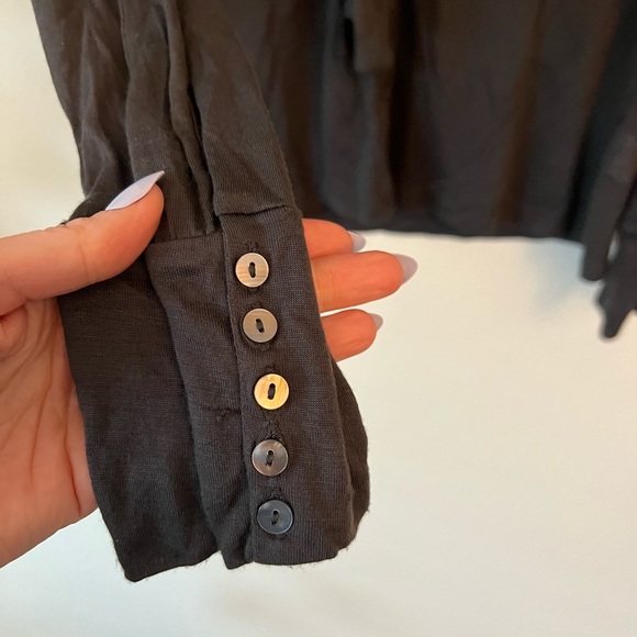 Women’s Halogen Dark Grey Blouse Size L - Picture 6 of 8